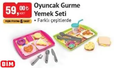 OYUNCAK GURME YEMEK SETİ